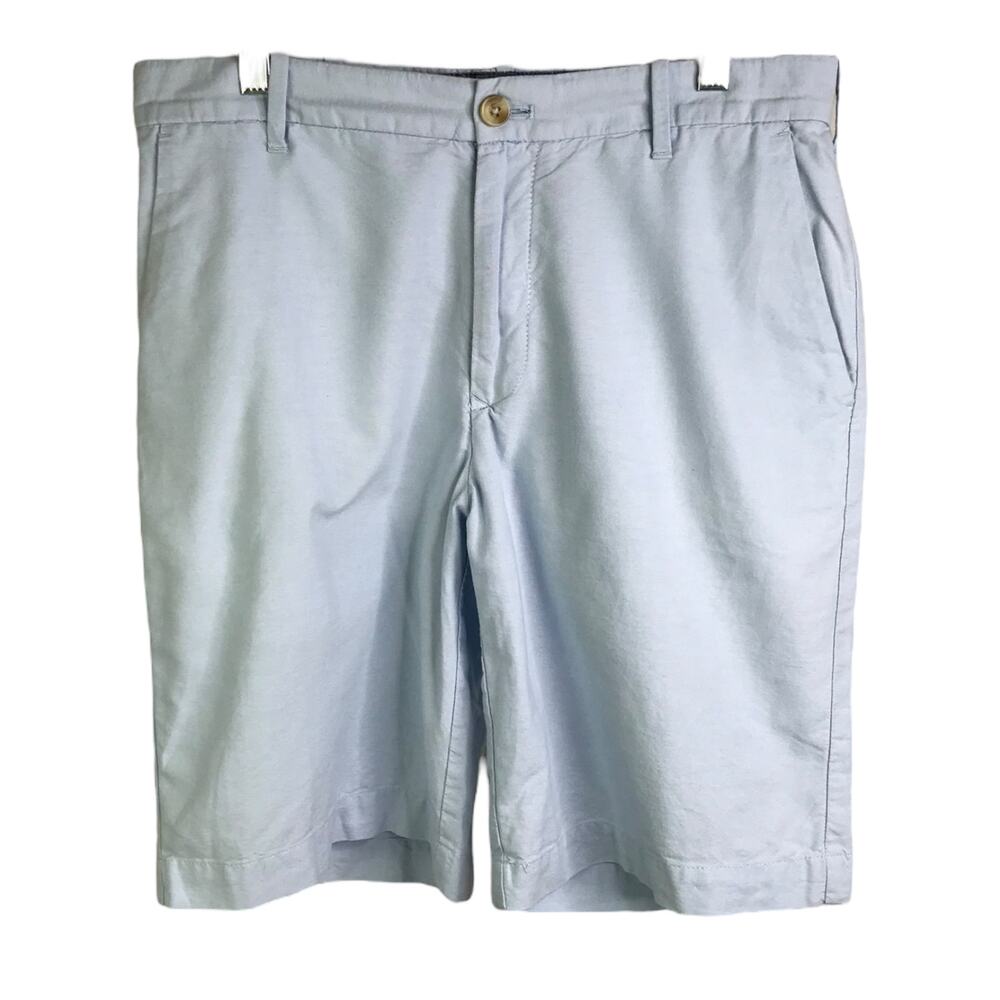 Izod Chino‎ Short Mens Size 32 Light Blue LineLook Cotton Lightweight Simple